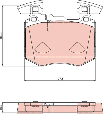 Produktbild von TRW Bremsbeläge Satz Vorne passend für MERCEDES-BENZ GLC (X253) GDB8310