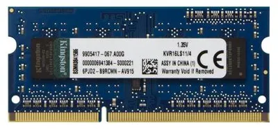 Imagen del producto de Kingston Technology ValueRAM, 4 GB, 1 x 4 GB, DDR3L, SO-DIMM de 204 pines