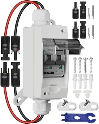 Zdjęcie produktu dla Wyłącznik automatyczny 20A DC1000V IP65 wodoodporny dla paneli słonecznych