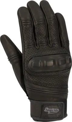 Image de Gants de moto perforés Segura Spacy, noir, S