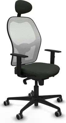Produktbild von Bürostuhl mit Kopfstütze Jorquera Piqueras y Crespo 1D036G1 Schwarz
