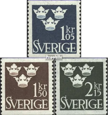 Produktbild von Briefmarken Schweden 1962 Mi 492-494 (kompl.Ausg.) postfrisch Freimarke