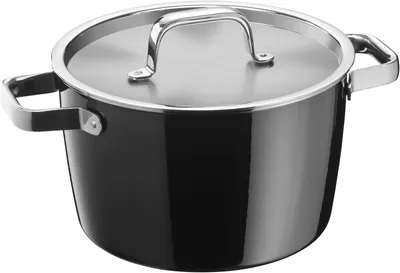 Immagine prodotto di WMF Fusiontec Aromatic Kochtopf, 22 cm, Schwarz 3201111775 4000530715098