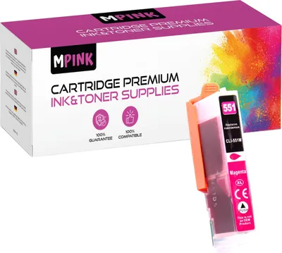 Produktbild von Druckerpatronen für Canon CLI-551M Magenta IP7200 7250 8750 MG5400 5450 6420 7100 Series