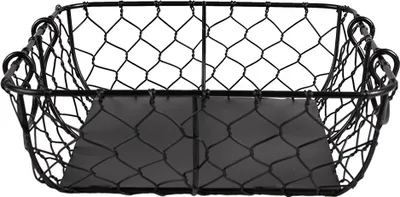 Zdjęcie produktu dla Clayre & Eef Koszyk do przechowywania 23x23x7 cm Czarny Metal