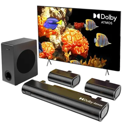Obrázok produktu pre Zvuková lišta 4.1 s technológiou Dolby Atmos, 300W zvuková lišta so subwooferom a priestorovým zvukom