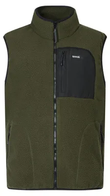 Produktbild von Regatta - "Frankie" Weste für Herren, Teddyfleece RG13591 (S) (Dunkel-Khaki/Schwarz)