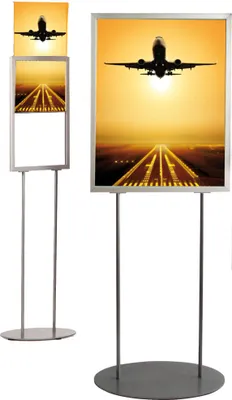 Produktbild von Infoboard Oval , DIN A2 silber