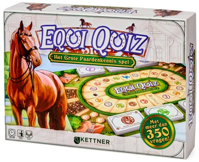 Productafbeelding van HOT Sports + Toys Paardenbordspel Equi Quiz - Het Grote Paardenkennis Spel