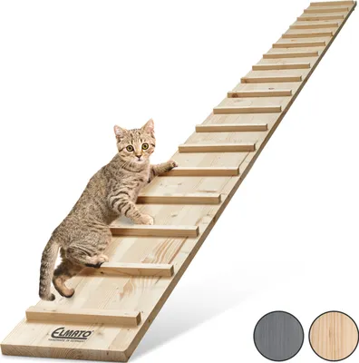 Produktbild von Elmato 13015 Katzentreppe 1 – 4 Meter erweiterbar (3 Meter mit 2 Verbindungsstücken)