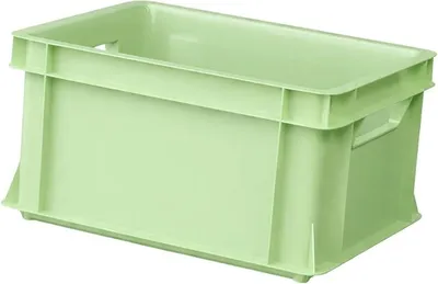 Produktbild von ARTECSIS® 1 x Kunststoffkiste 11L (stapelbar) grün - Transport & Lagerbox (35x24x18cm) - Aufbewahrungsbox & Lagerkiste aus stabilem Kunststoff -