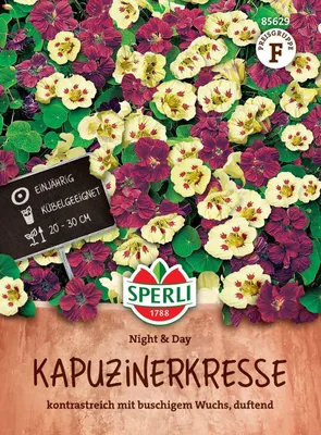 Produktbild von SPERLI Kapuzinerkressesamen Night and Day Tropaeolum minus 22 Pflanzen