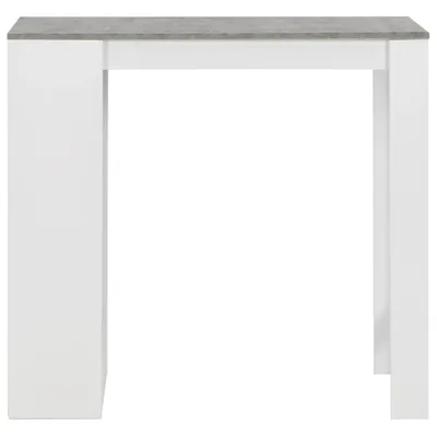 Produktbild von vidaXL Bartisch mit Regal Weiß 110x50x103 cm