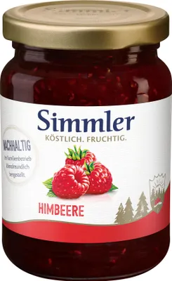 Produktbild von Simmler Himbeer-Konfitüre Extra 225g