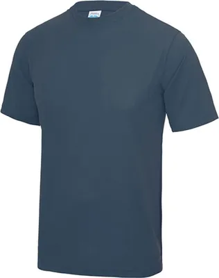 Zdjęcie produktu dla Just Cool JC001 | Cool T-Shirt + certyfikat WRAP + ochrona przeciwsłoneczna UV 30 - Kolor: Airforce Blue - Rozmiar: XL