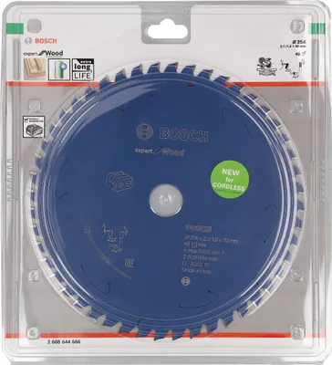 Image de Lame de scie circulaire pour scies sans fil Expert for Wood, 254 x 2,1/1,6 x 30, T48