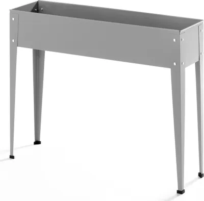 Produktbild von Powertec Garden Metall-Hochbeet, ca. 100 x 27 x 80 cm - Grau