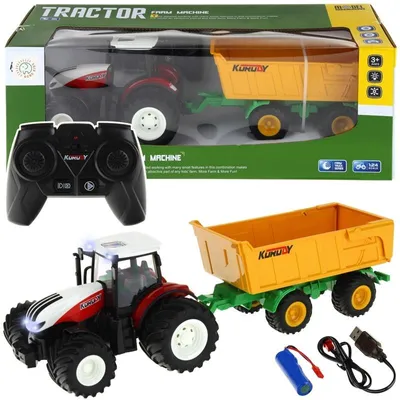 Obrázok produktu pre Diaľkovo ovládaný traktor s RC pilotným prívesom