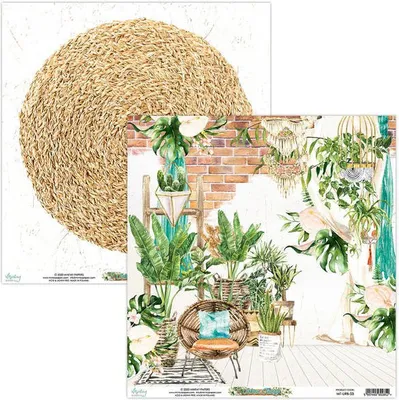 Produktbild von MINTAY 30x30cm doppelseitig Scrapbooking Craft Papier 240g - Großstadtdschungel 03