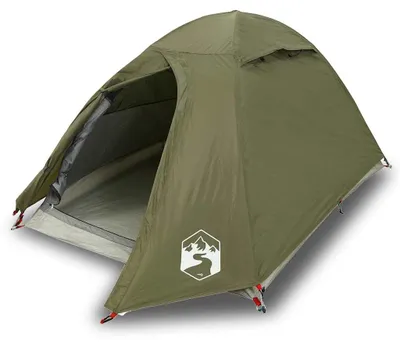 Image de vidaXL Tente de camping dôme 2 personnes vert olive étanche à l'eau