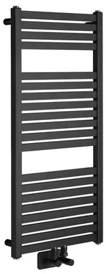 Produktbild von Aqualine TONDI Badheizkörper 450x970 mm, Mittelanschluss, Schwarz matt