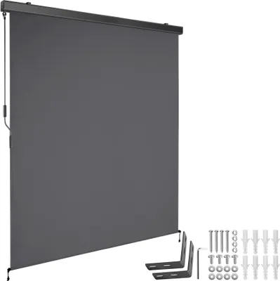 Produktbild von tectake® Senkrechtmarkise Eloise verschiedene Größen inkl. Wandhaltern