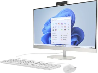 Produktbild von HP 27-cr0110ng - All-in-One (Komplettlösung) - Ryzen 3 7320U / 2.4 GHz - RAM 8 GB - SSD 512 GB - NVMe - Radeon 610M - Wi-Fi 6, Bluetooth 5.3, 1GbE - WLAN: 802.11a/b/g/n/ac/ax, Bluetooth 5.3 - Win 11 Home - Monitor: LED 68.6 cm (27")
