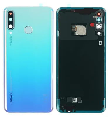Produktbild von Huawei P30 lite, P30 lite  New Edition Backcover + Kameraglas + Kleber (Breathing Crystal), Blau