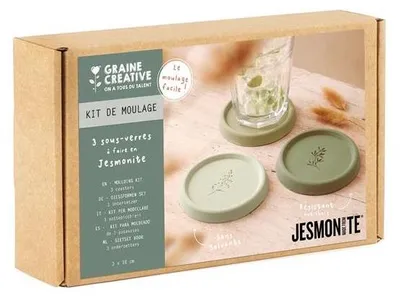 Produktbild von Jesmonite-Set & Graine Creative 3 Untersetzer – Graine Creative