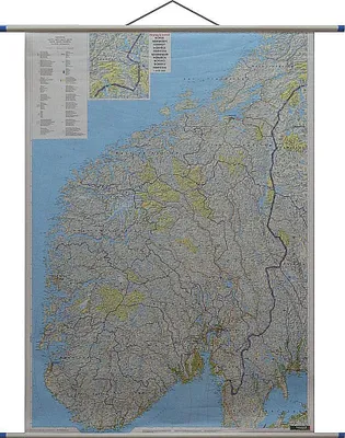 Immagine prodotto di Carta murale della Norvegia 1:600.000 Freytag & Berndt