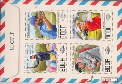 Produktbild von Briefmarken Togo 2017 Mi 8542-8545 Kleinbogen (kompl. Ausgabe) postfrisch Golf