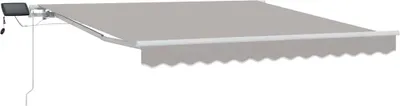 Image de vidaXL, store rétractable gris clair, 300 x 250 cm, tissu et aluminium
