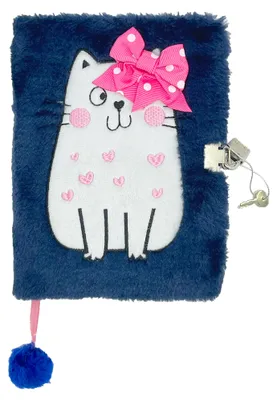 Produktbild von Tagebuch mit Schloss Kinder Mädchen Premium Kitty Katze Notizbuch liniert