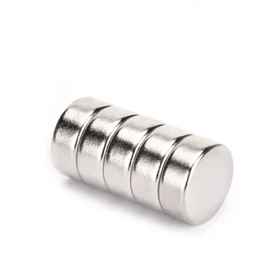 Productafbeelding van Neodymium magneet, 12 x 5 mm, schijfvorm, verpakking van 100 stuks