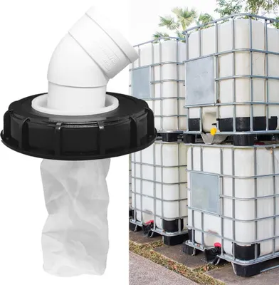 Produktbild von Regenwasserfilter Für IBC Tanks, Waschbarer Nylonfilter Mit 45° Deckel, Tankzubehör Für Regenwassernutzung