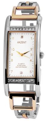 Produktbild von Akzent Damenuhr mit Metallarmband