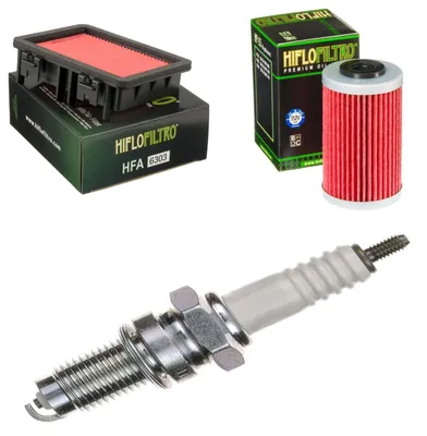 Obrázok produktu pre Servisná sada pre Husqvarna Vitpilen 401 2021–2022: vzduchový filter, olejový filter, zapaľovacia sviečka od pamoto – nová