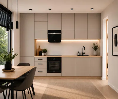 Produktbild von Küchenzeile 360 cm Modulküche Winkelküche Küchenblock Einbauküche ohne Arbeitsplatte, LETANO Lovo 1 Beige mit Push-To-Open
