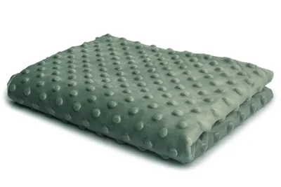 Immagine prodotto di Minkee Dots a pois, maglieria con fossette, salvia 50 x 155 cm