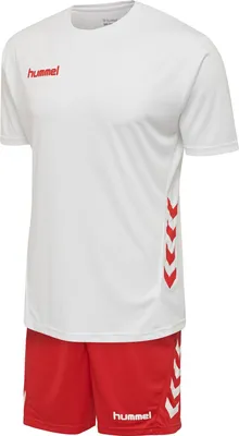 Produktbild von Hummel Promo Duo Set Trikotset Herren - 205872, Farbe:WHITE/TRUE RED, Textil:XL