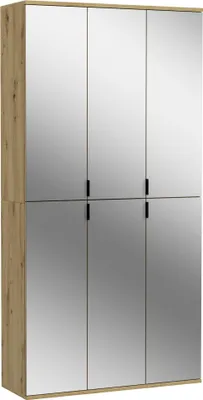 Image de ProjektX armoire de rangement 4+2 portes 6 portes miroir.