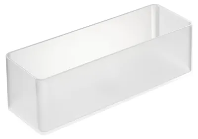 Stapelbarer Organizer L Deep 2er Set weiß 8x24x7,2 cm