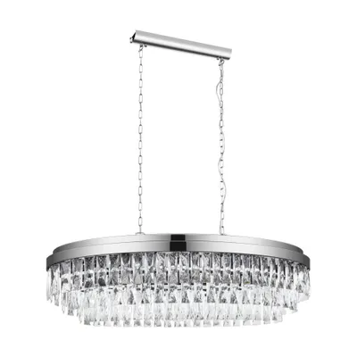 Zdjęcie produktu dla EGLO Valparaiso 1, Chrom, Chrom, Stal, Kryształowe, Okrągły, Wewnętrzna