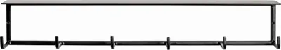 Produktbild von Wandgarderobe 4 Stück schwarz aus Metall, 25510