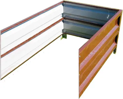 Produktbild von ETL Hochbeet Erweiterung 60x200x40 cm – Metall verzinkt mit Polymerbeschichtung