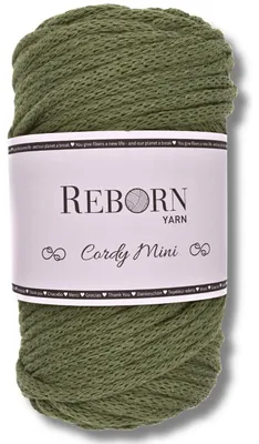 Produktbild von Makramee Garn 3mm Cordy Mini, 250g Baumwollkordel, weich & reißfest 162 Olive Green