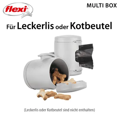 Immagine prodotto di Multi Box - Vassoio per croccantini/sacchetti per guinzaglio Flexi, grigio