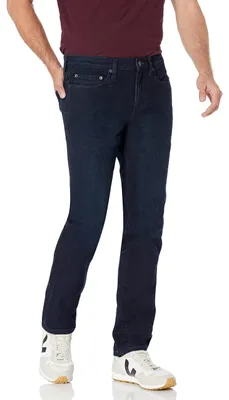 Productafbeelding van A. Essentials heren slim-fit jeans - Washed denim, blauw, maat 32W / 31L