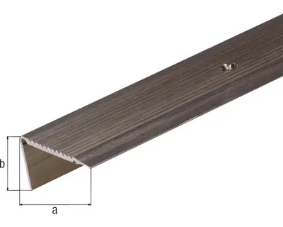 Obrázek produktu pro Ochranný profil Alberts | hliník, bronzový elox | 2000 x 45 x 23 mm