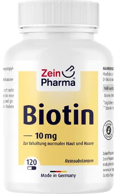 Produktbild von ZeinPharma Biotin 10 mg Kapseln hochdosiert, 120 St. Kapseln
